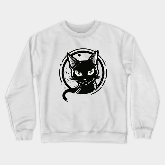 Graffiti Paint Cat Creative Inspiration Crewneck Sweatshirt by Cubebox